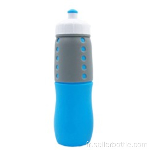 Bouteille en silicone de couleur unie de 500 ml, style 1